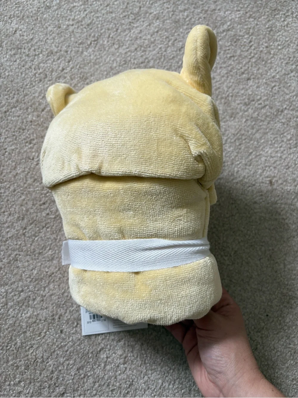 Pottery Barn Kids Winnie the Pooh Yellow Hooded Baby Bath Wrap